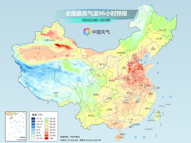 气温弹射起飞！河北、河(😲)南、山东部分地区最高气温将超过38℃